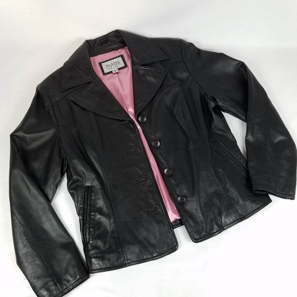 Wilsons Leather Jackets & Blazers - Wilsons Leather Maxima Black Leather Jacket L